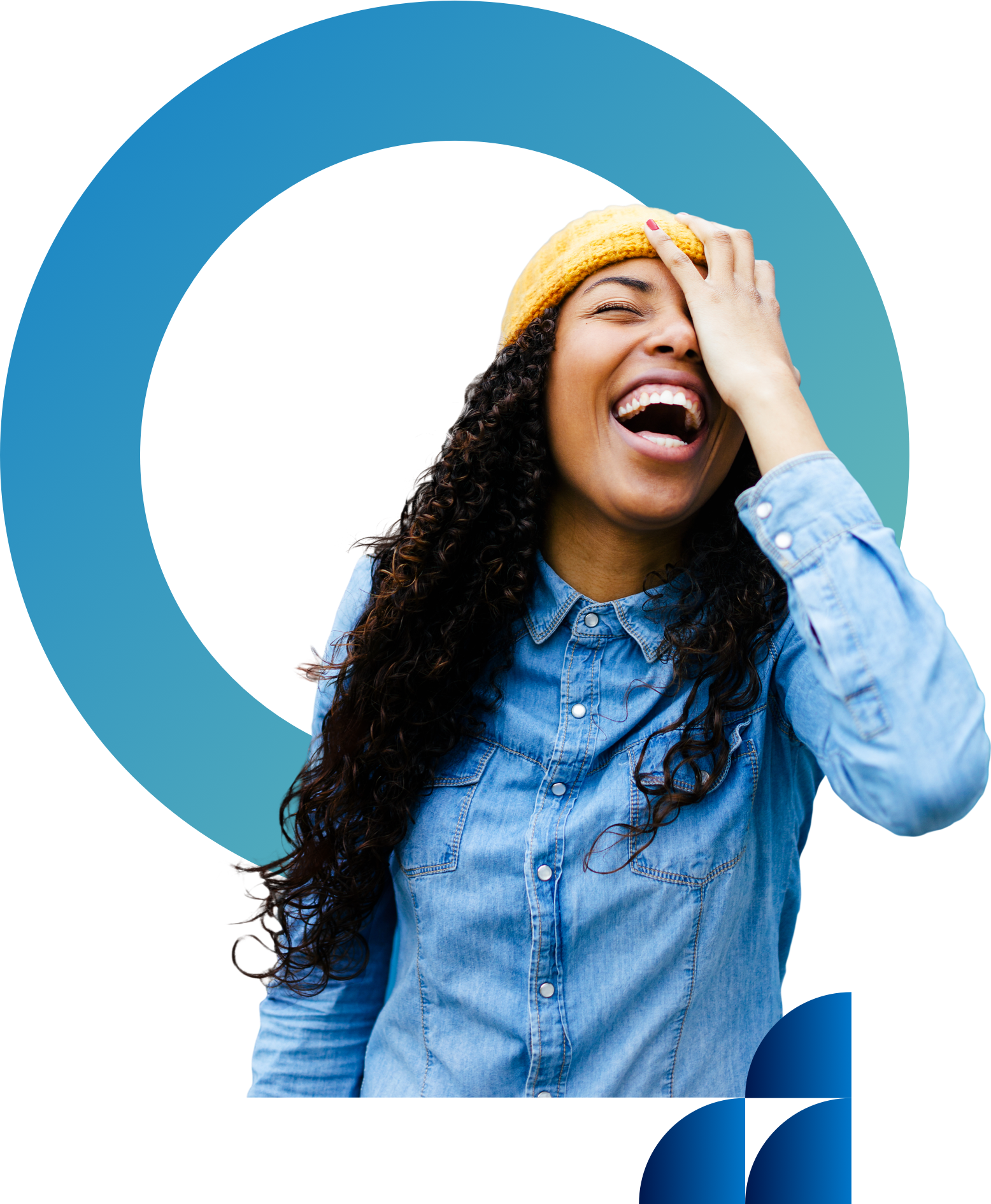 Image of Woman laughing